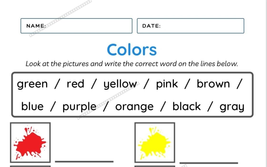 Colors Learning Bundle for Kids | 8-Page Printable Worksheet Pack | Preschool & Kindergarten