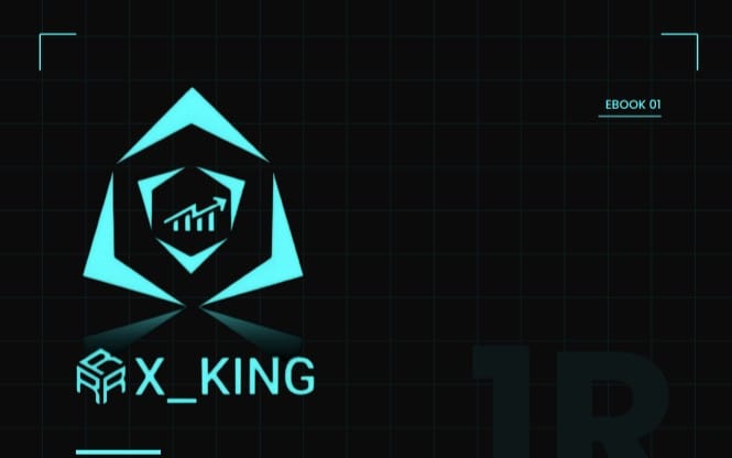 Digital ebook cover for The Traders Risk Blueprint (RxFx) with RxKING logo on a dark grid background
