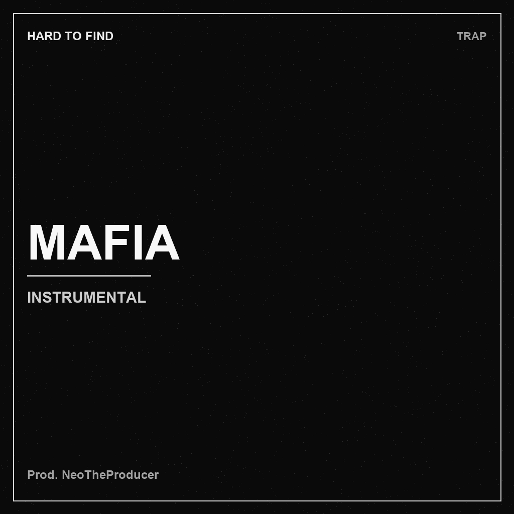 Monochrome HARD TO FIND cover for MAFIA