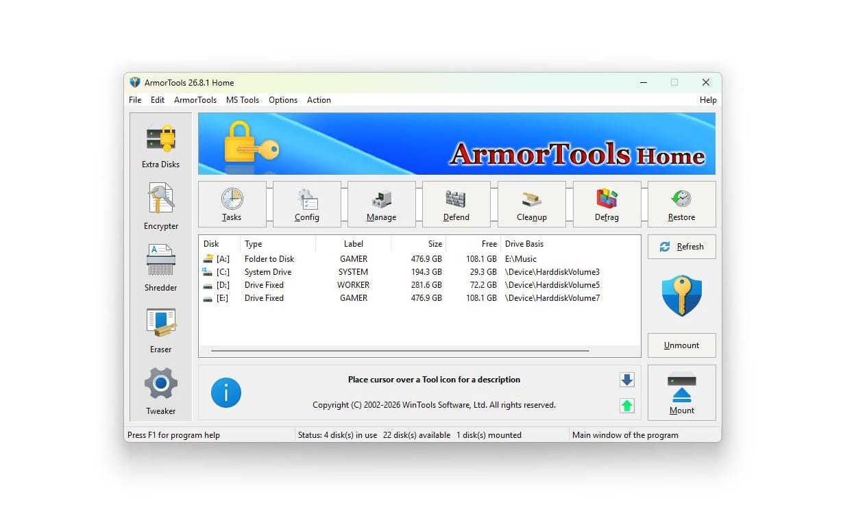 ArmorTools Home