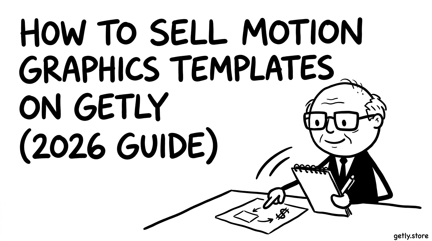 How to sell motion graphics templates on Getly (2026 guide)